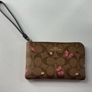Coach Butterfly Wristlet